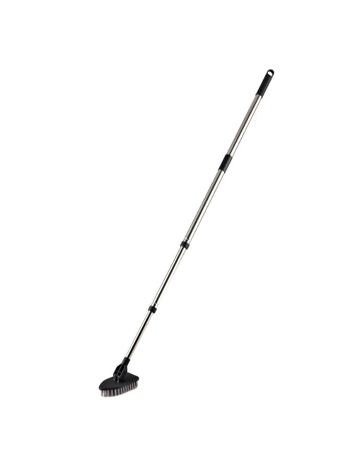 PAACHU Floor Scrub Brush, 2-In-1 Tile Tub Floor Scrubber with  Adjustable Long Handle Shower Cleaner Brush and 3 Detachable Replacement Scrubber Heads for Cleaning Bathroom Kitchen Walls Tub Tile - Image 2